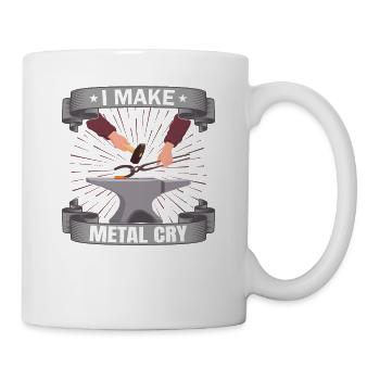 Forgeron Je fais pleurer le métal Idée cadeau de forgeage - Mug blanc - blanc - Droite
