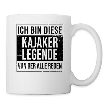Kajak Fahrer Geburtstag geboren Legende Kajaker - Tasse - Weiß - Rechts