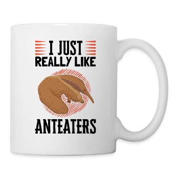 J’aime les fourmiliers fourmiliers - Mug blanc - blanc - Droite