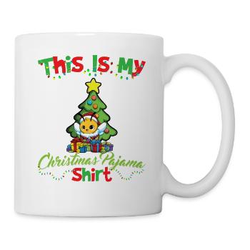 Ceci est ma chemise de pyjama de Noël pyjama pyjama - Mug blanc - blanc - Droite