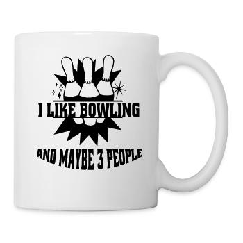 Bowling Kegel Bowling ball Bowler Kegeln Geschenk - Mug - white - Right