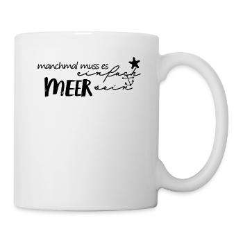 Anker Maritime Meer Segeln - Tasse - Weiß - Rechts