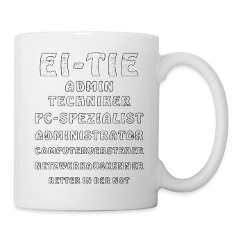 EI-TIE GRUNGE - Tasse - Weiß - Rechts