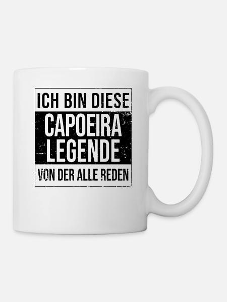 Capoeira-Tänzer Geburtstag geboren Legende - Tasse - Weiß