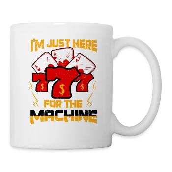 Casino Gambling Slot Machine à sous Jeu de cartes - Mug blanc - blanc - Droite