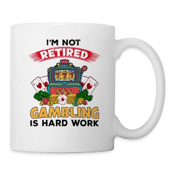 Casino Gambling Slot Machine Card Game - Mug - white - Right