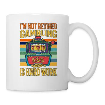 Casino Gambling Slot Machine Card Game - Mug - white - Right