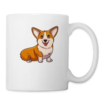 Cute Corgi Dog Pet Design - Mug - white - Right
