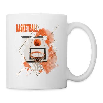 Basketteur Basketteur Basket Dunking Sport Vintage - Mug blanc - blanc - Droite