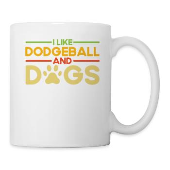 Dodgeball Spieler Geschenk Ballspiele Dodgeball - Tasse - Weiß - Rechts
