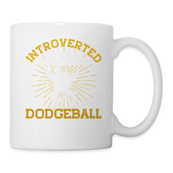 Dodgeball Spieler Geschenk Ballspiele Dodgeball - Tasse - Weiß - Rechts