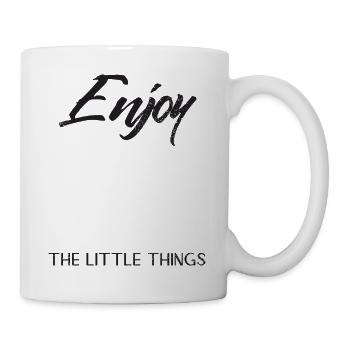 Profitez des petites choses black grunge - Mug blanc - blanc - Droite