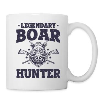 Légendaire Boar Hunter Hog Pig Vintage Funny Boar - Mug blanc - blanc - Droite