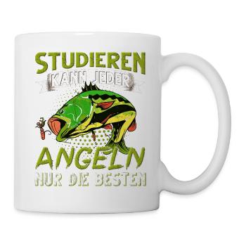 angeln angler geschenke - Tasse - Weiß - Rechts