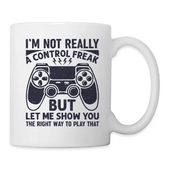 Lustige Videospieler Controller Gamer Jungen - Tasse - Weiß - Rechts