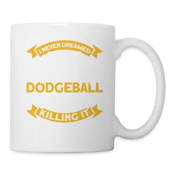 Dodgeball Spieler Geschenk Ballspiele Dodgeball - Tasse - Weiß - Rechts