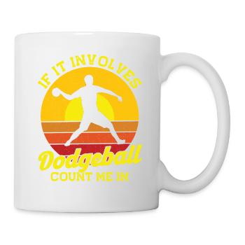 Dodgeball Spieler Geschenk Ballspiele Dodgeball - Tasse - Weiß - Rechts