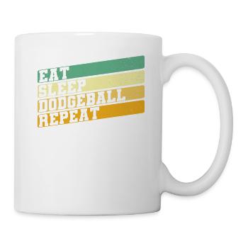 Dodgeball Spieler Geschenk Ballspiele Dodgeball - Tasse - Weiß - Rechts