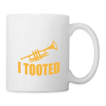 Sorry I Tooted Trumpet Player Trumpeter - Mug - white - Right