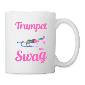 Fille trompette juste une fille normale mais avec plus de butin - Mug blanc - blanc - Droite