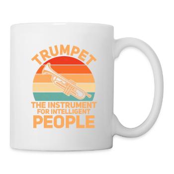 Trompette L’instrument pour les gens intelligents jouer - Mug blanc - blanc - Droite