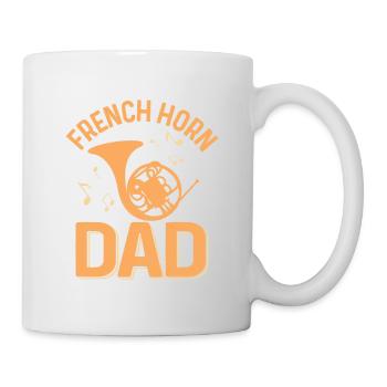 French Horn Dad Hornist Horn Player - Mug - white - Right