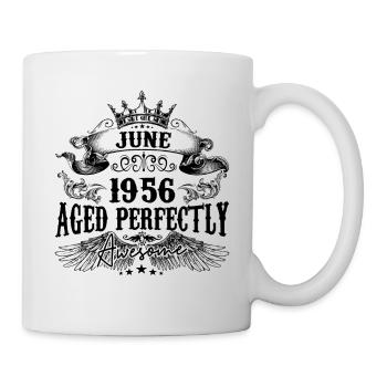 1956| June Aged Perfectly 1956 birthday gift - Mug - white - Right
