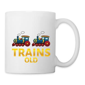 2ème anniversaire, 2 ans trains! Enfants, Boy Boy Train - Mug blanc - blanc - Droite
