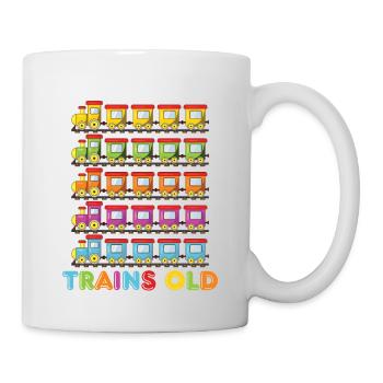 5ème anniversaire, 5 ans trains Lok Kids Boy Boy train - Mug blanc - blanc - Droite