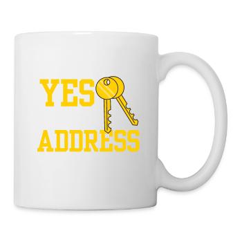 We Said Yes To The Address 2023 - Tasse - Weiß - Rechts