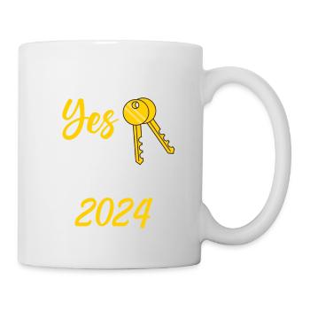 We Said Yes To The Address 2024 - Tasse - Weiß - Rechts