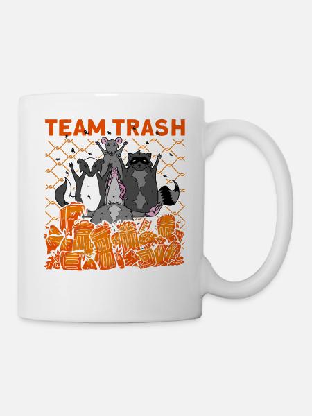Team Trash - Tasse - Weiß