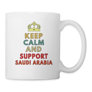 keep calm and support saudi arabia - Mug - white - Right