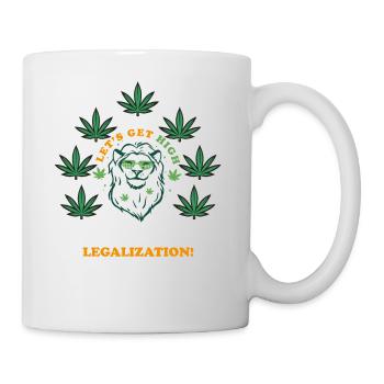 Cannabis. Cannabis. Dicton. Idée cadeau.Légalisation - Mug blanc - blanc - Droite