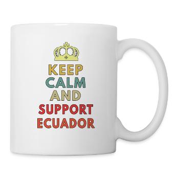 keep calm and support ecuador - Mug - white - Right
