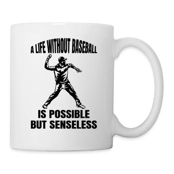 Cadeau de baseball Jeu de baseball Amateurs de baseball - Mug blanc - blanc - Droite