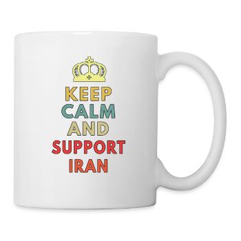 keep calm and support iran - Mug - white - Right