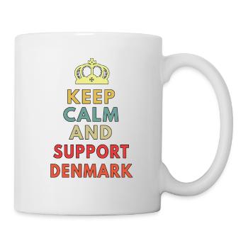 keep calm and support denmark - Mug - white - Right
