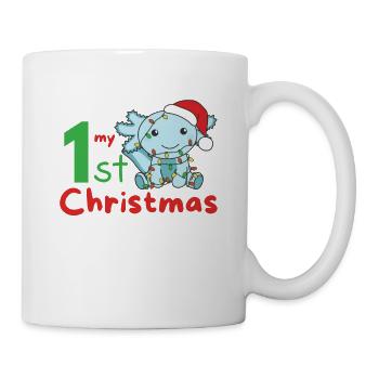 Axolotl Weihnachten Axolotls mon 1er Noël - Mug blanc - blanc - Droite