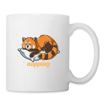 Panda rouge endormi Sieste officielle - Mug blanc - blanc - Droite