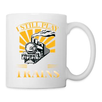 Zug Modellbauer, Modelllokomitive Lok Lokomotive - Tasse - Weiß - Rechts
