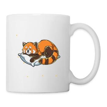 Panda roux endormi Je fais une sieste périodiquement - Mug blanc - blanc - Droite