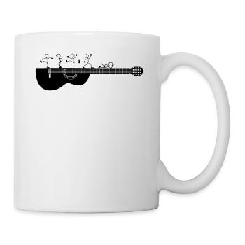 Guitariste Drôle de guitariste Dancing Sticky Figure - Mug blanc - blanc - Droite