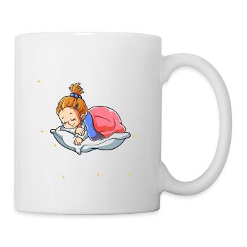 Fille endormie Je fais une sieste périodiquement - Mug blanc - blanc - Droite