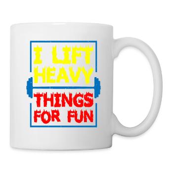 Je soulève des choses lourdes pour le plaisir 9 - Mug blanc - blanc - Droite