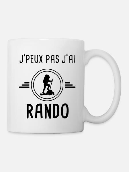 je peux pas j'ai rando pour randonneur - Mug blanc - blanc