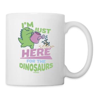 I'm Just Here For The Dinosaurs - Mug - white - Right