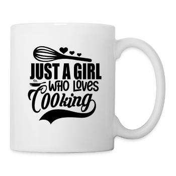 Just A Girl Who Loves Cooking - Mug - white - Right