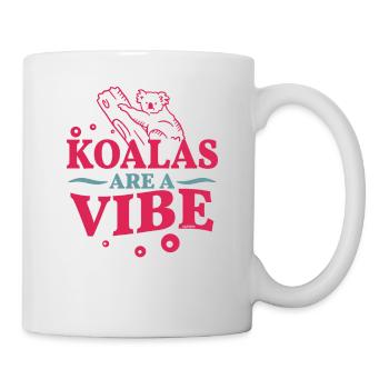 cute koala on a tree - Mug - white - Right