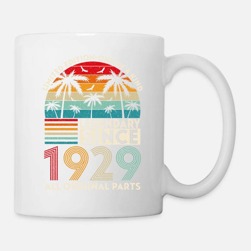 Legendär seit 1929 alle Originalteile - Tasse - Weiß